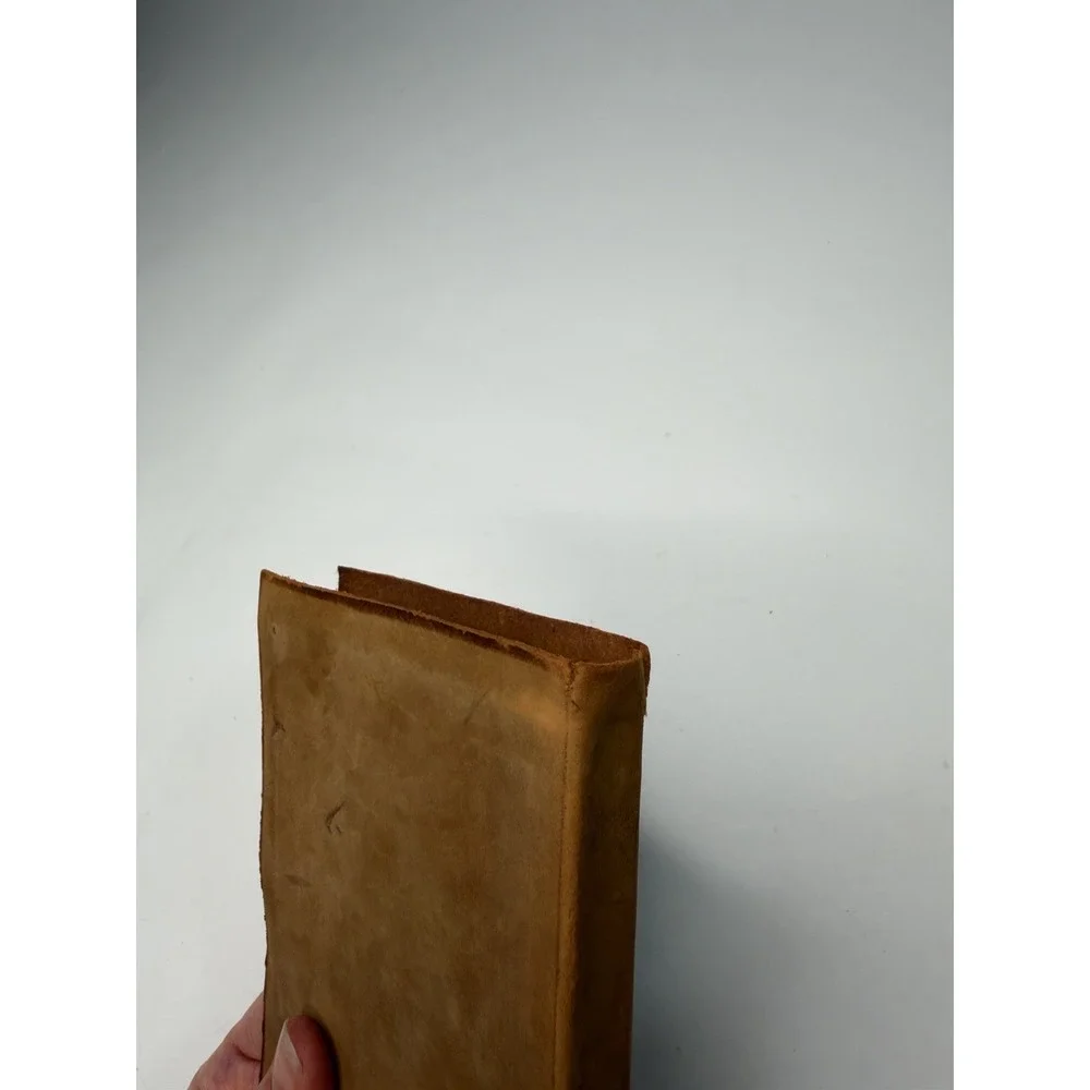 Antique Courtship of Miles Standish Longfellow with Hand Painted Leather Cover